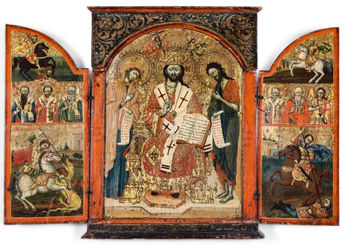 Triptyque  à tabernacle